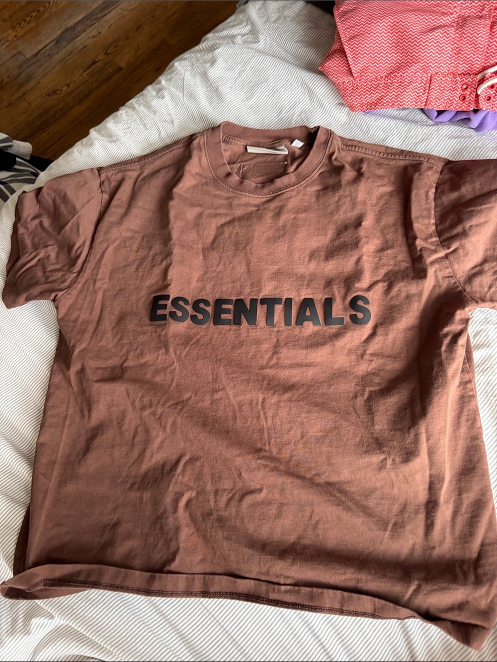 Fear of God ESSENTIALS Brown Short Sleeve Tee